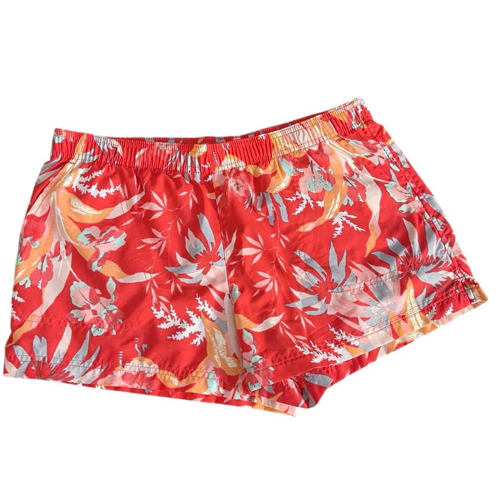 Womens Columbia shorts orange floral medium boxGE